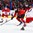 BUFFALO, NEW YORK - JANUARY 4: Canada's Jordan Kyrou #25 skates with the puck past the Czech Republic's Krystof Hrabik #17 and Jakub Galvas #23 during the semi-final round of the 2018 IIHF World Junior Championship. (Photo by Andrea Cardin/HHOF-IIHF Images)

